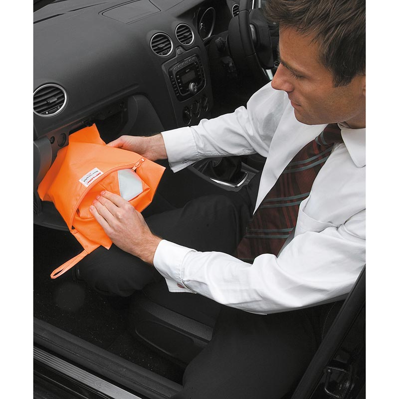 Safety vest storage bag - Fluorescent Orange One Size
